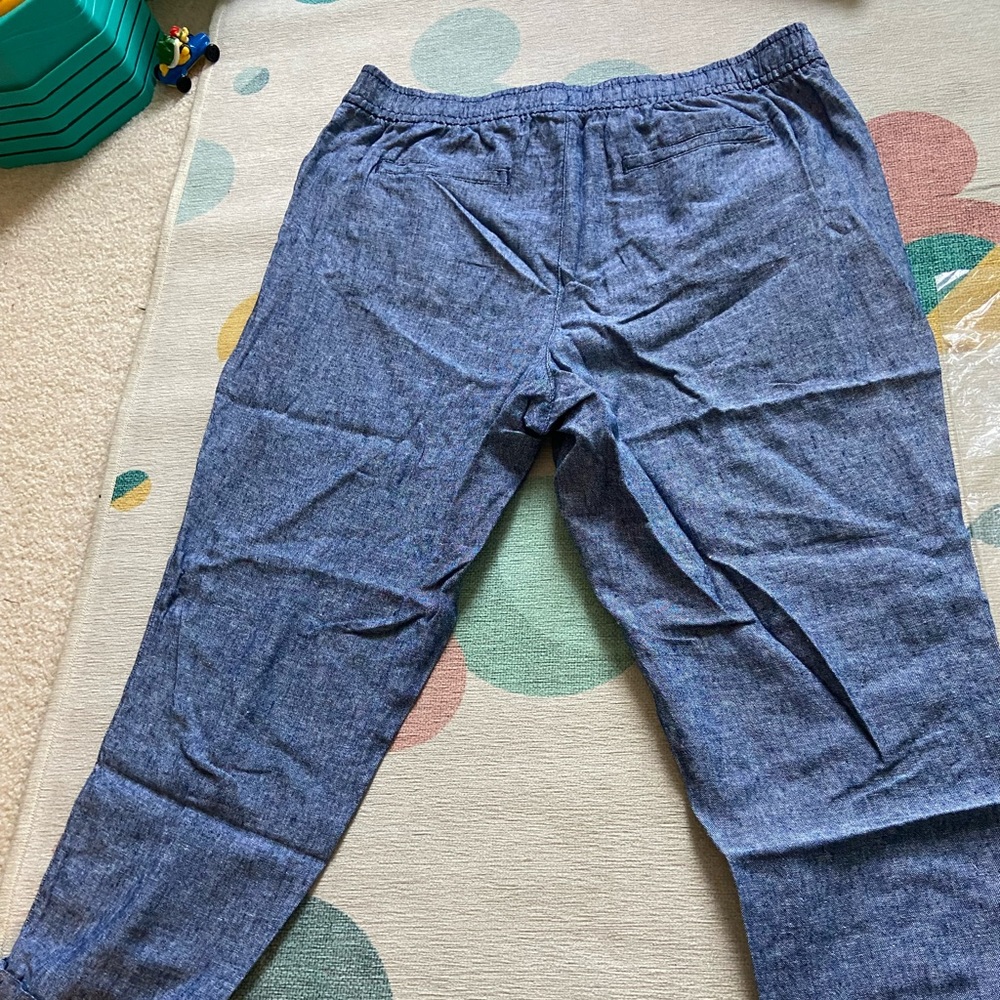 NWT Old Navy Straight Leg Taper Linen Pants